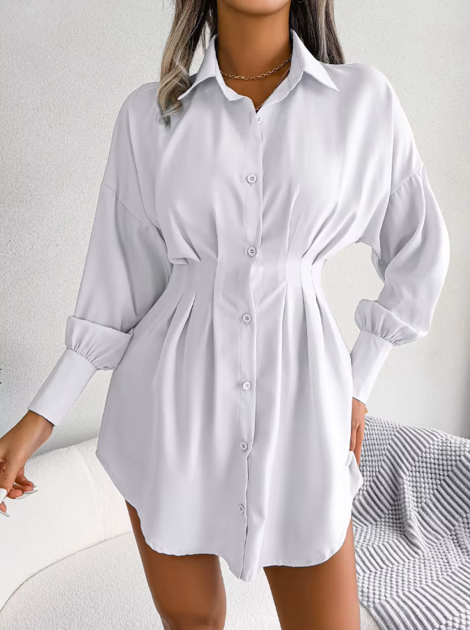 Mila - Button-Up Shirt Dress