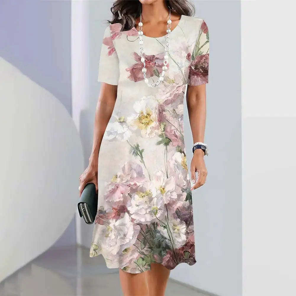 KATIE™ - Colourful Floral Dress