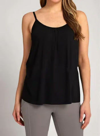 MIMI - LOOSE-FITTING TOP WITH BUILT-IN BRA