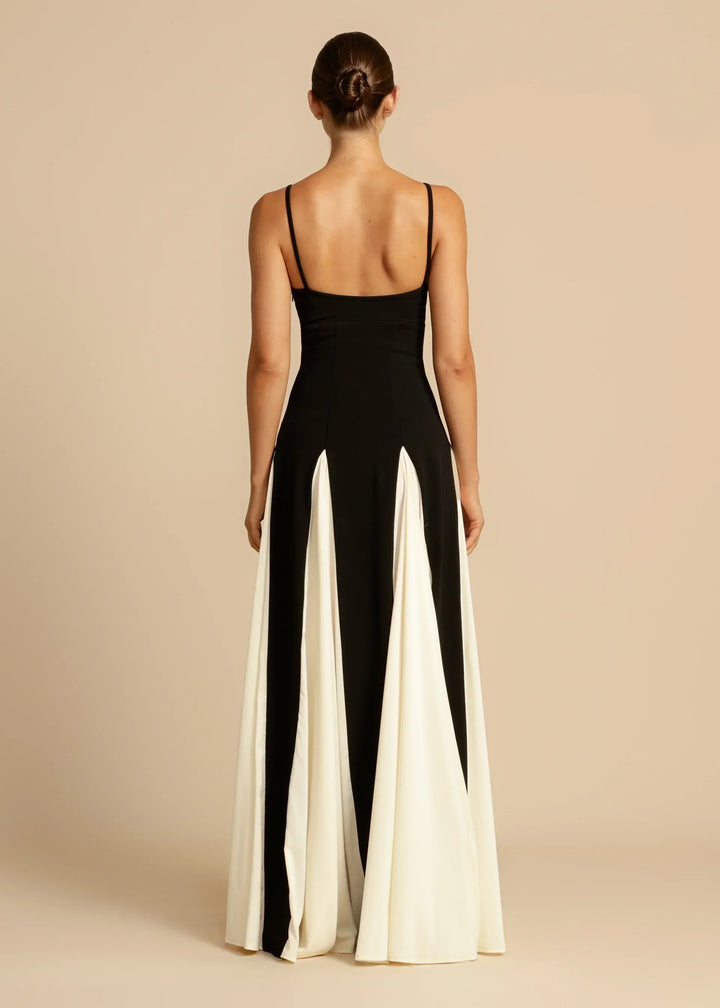 Roxanne Black&White Maxi Dress